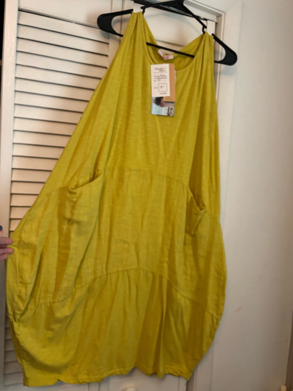 Abella Lime Yellow Sleeveless Pocketed Mini Dress